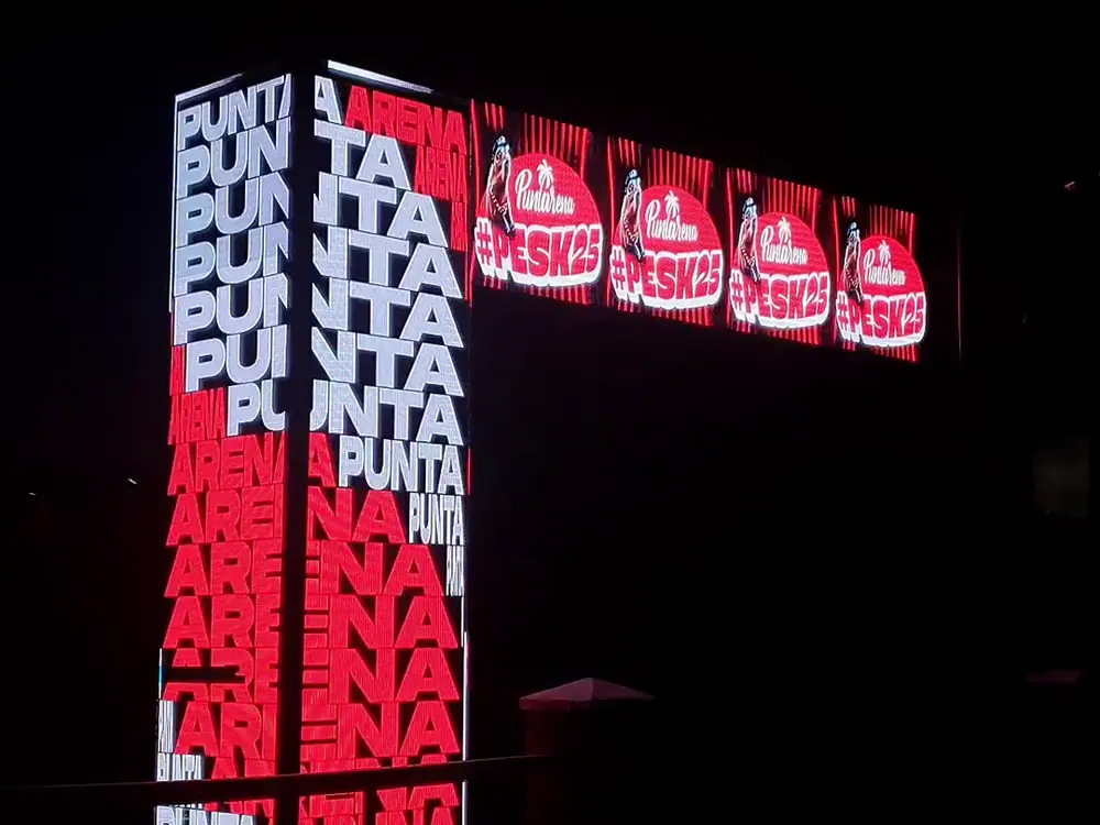 Pantallas LED del evento Pesk25 en Punta Arena